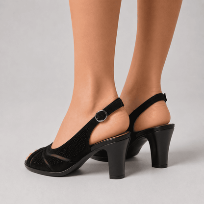 Nina - Sandalo comoda Donna con tacco
