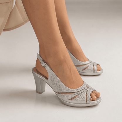 Nina - Sandalo comoda Donna con tacco