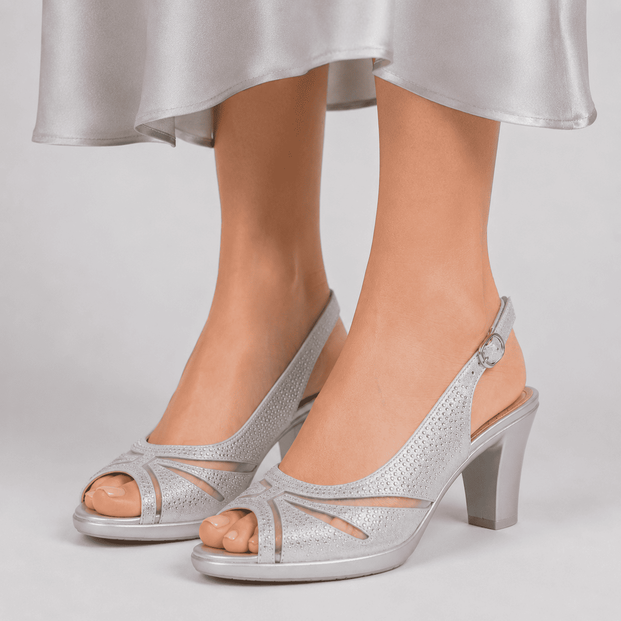 Nina - Sandalo comoda Donna con tacco