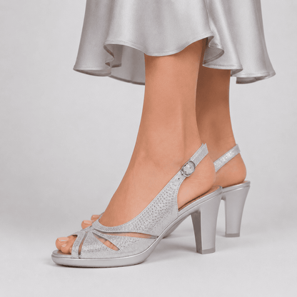 Nina - Sandalo comoda Donna con tacco