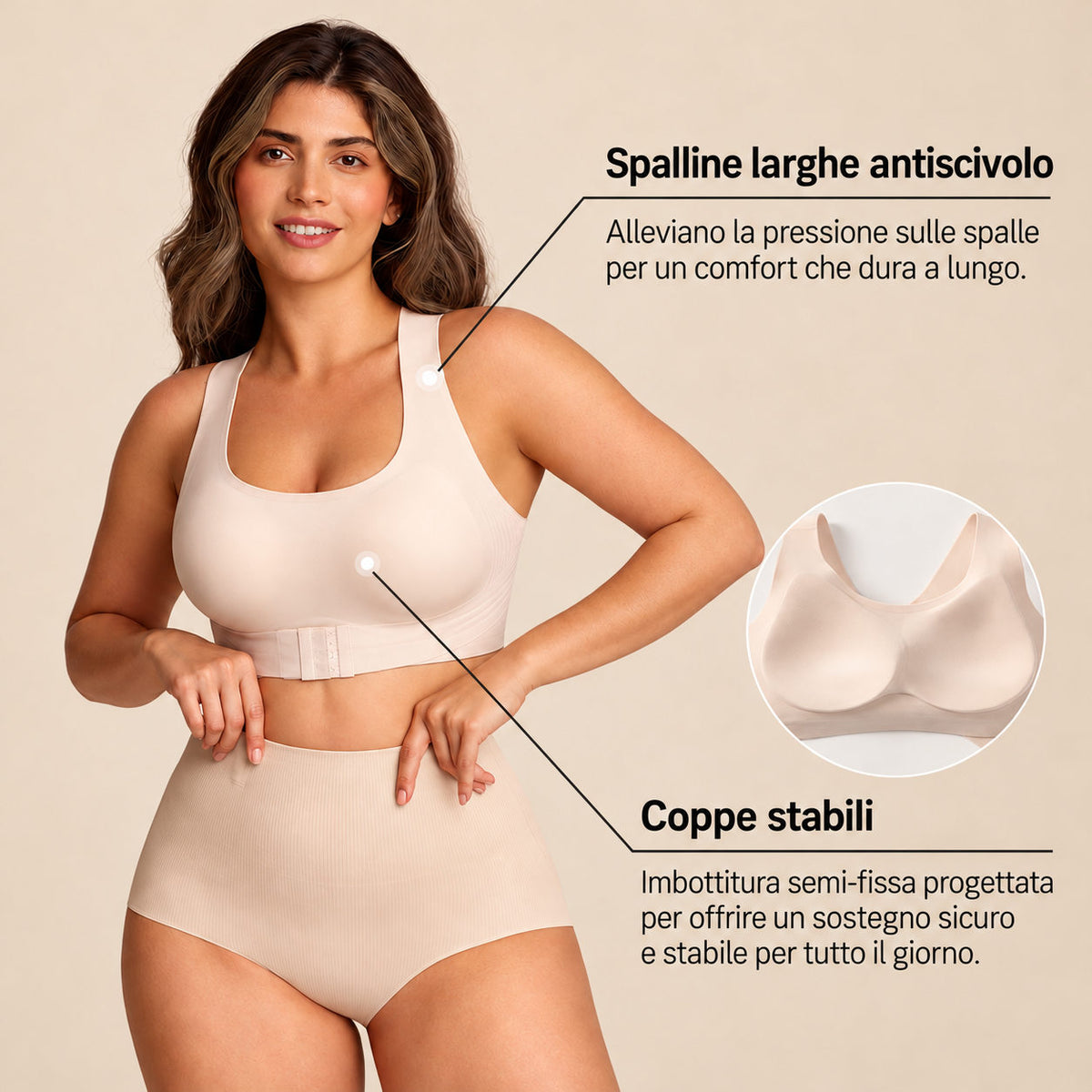 Reggiseno Posturale Sostegno Modellante Donna